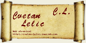 Cvetan Lelić vizit kartica